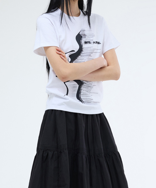 PORTERNA(ポルテナ)の「MAD KISS SHORT SLEEVE T-SHIRT-2COLOR(Tシャツ/カットソー・レディース・チャコールグレー/ホワイト・OS)」の15枚目の写真