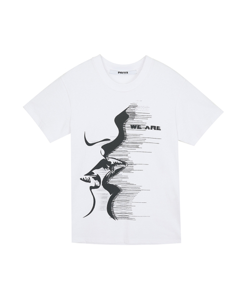 PORTERNA(ポルテナ)の「MAD KISS SHORT SLEEVE T-SHIRT-2COLOR(Tシャツ/カットソー・レディース・チャコールグレー/ホワイト・OS)」の5枚目の写真