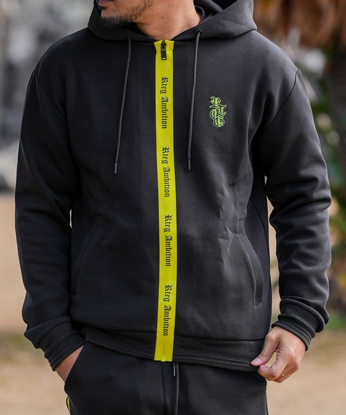 adamsJUGGLER(アダムスジャグラー)の「RTEGネオン/OEジップフーディー(パーカー・メンズ・グレー/ブラック・S/M/L/XL)」の14枚目の写真