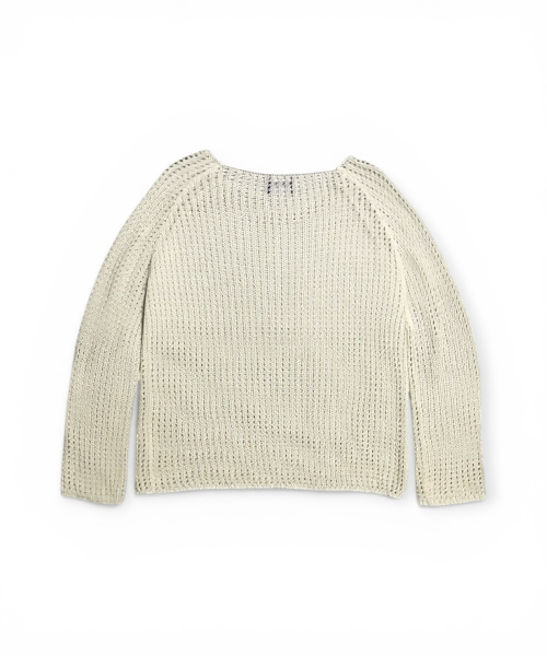 BORN SLIPPY(ボーンスリッピー)の「Butterfly Sheer Open Knit Top (Beige)(ニット/セーター・レディース・その他・FREE)」の2枚目の写真
