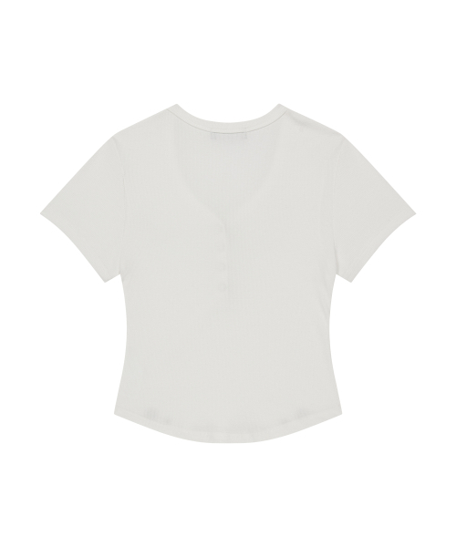 as you are(アズユーアー)の「ヘンリーヴィーエックホールドTシャツホワイト(Tシャツ/カットソー・レディース・その他・OS)」の5枚目の写真