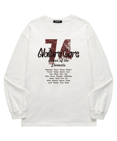 BARIGATE（バリゲート）の「74 NATURE CORE ロングスリーブ (BLS041) ホワイト（Tシャツ/カットソー・メンズ・その他・SMALL/MEDIUM/LARGE/X-LARGE/XX-LARGE）」の3枚目の写真