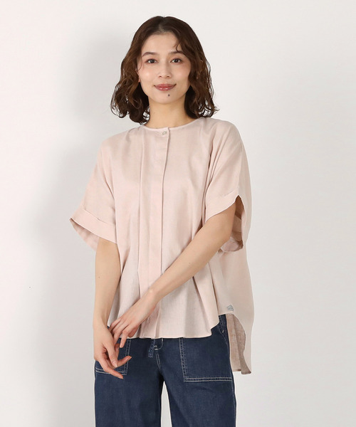 MELROSE claire(メルローズ クレール)の「《別注》【Duchess Designs/ダッチェス・デザイン】VIS/麻ドルマンブラウス(シャツ/ブラウス・レディース・ブラウン系その他/ブラウン/ベージュ/ラベンダー/イエロー・FREE)」の4枚目の写真