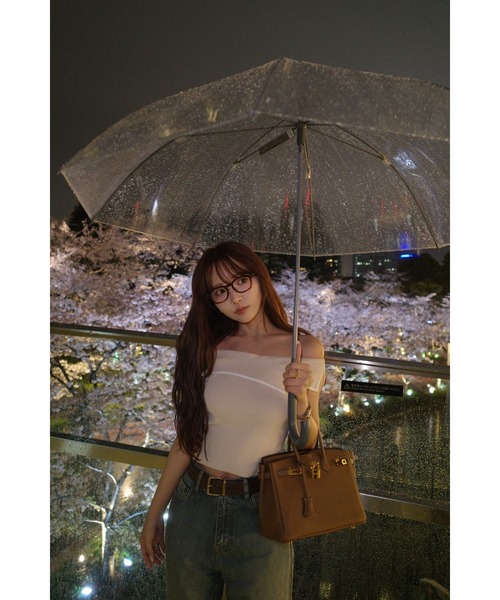 MISTREASS(ミストレアス)の「Piping off shoulder knit(ニット/セーター・レディース・ピンク/ホワイト/ネイビー・FREE)」の5枚目の写真