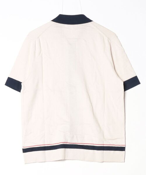 BANANA REPUBLIC FACTORY STORE（バナナリパブリック ファクトリーストア）の「BANANA REPUBLIC FACTORY STORE　　ボーダーストライプ セーター ポロ（ニット/セーター・メンズ・アイボリー/ネイビー・XL/L/M/S）」の3枚目の写真