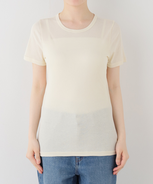 JOURNAL STANDARD（ジャーナルスタンダード）の「マルチマッチハリヌキテレコTEE（Tシャツ/カットソー・レディース・ブラウン/レッド/アイボリー・FREE）」の6枚目の写真