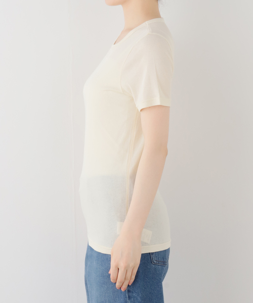 JOURNAL STANDARD（ジャーナルスタンダード）の「マルチマッチハリヌキテレコTEE（Tシャツ/カットソー・レディース・ブラウン/レッド/アイボリー・FREE）」の5枚目の写真