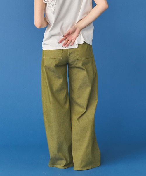 Gready Brilliant(グレディブリリアン)の「サマーベイカーワイドパンツ(デニムパンツ・レディース・カーキ・S/M)」の12枚目の写真