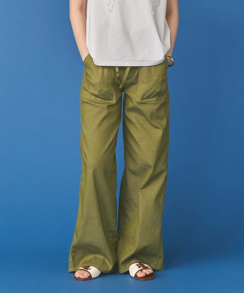 Gready Brilliant(グレディブリリアン)の「サマーベイカーワイドパンツ(デニムパンツ・レディース・カーキ・S/M)」の11枚目の写真