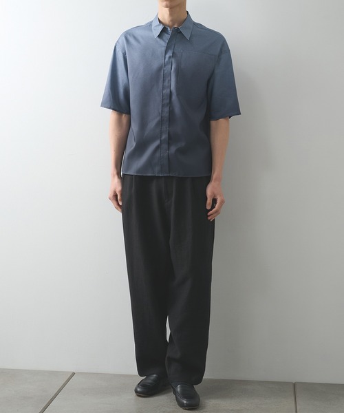 STUDIOUS(ステュディオス)の「【STUDIOUS】GRADATION SHIRTS S.S(シャツ/ブラウス・メンズ・ネイビー/グレー・1)」の9枚目の写真