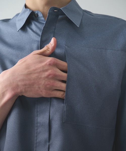 STUDIOUS(ステュディオス)の「【STUDIOUS】GRADATION SHIRTS S.S(シャツ/ブラウス・メンズ・ネイビー/グレー・1)」の13枚目の写真