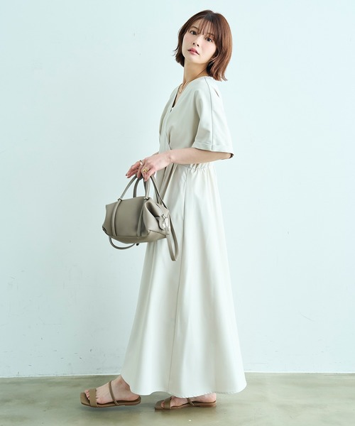 mil(ミル)の「2wayシルエットショルダーバッグ【587270】(ショルダーバッグ・レディース・ブラック/グレイッシュベージュ/ベージュ・ONE SIZE)」の10枚目の写真