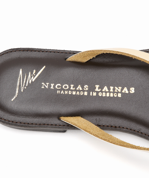 Spick & Span(スピックアンドスパン)の「NICOLAS LAINAS / ニコラス ライナス トングサンダル(サンダル・レディース・ブラウン・38/37/36)」の7枚目の写真