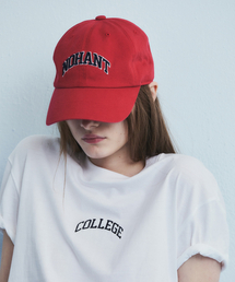 NOHANT（ノアン）の「CONTRAST ARCH LOGO BALL CAP RED（キャップ）」