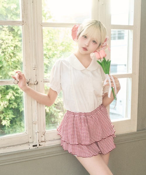 Lovilyn(ラヴィリン)の「クラシカルレディセットアップ(ワンピース・レディース・ホワイト/ブルー・FREE)」の9枚目の写真