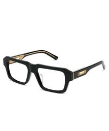 9five（ナインファイブ）の「【9FIVE】 9FIVE ROOK Black & 24K Gold Clear Lens Glasses（サングラス）」