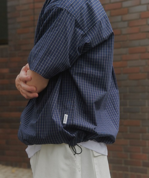 MAISON CLUB（メゾンクラブ）の「【MAISON CLUB】Fishing Half Sleeve Shirt / フィッシング半袖シャツ（シャツ/ブラウス・メンズ・ネイビー/ブルー・L/M）」の15枚目の写真