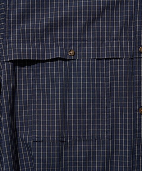MAISON CLUB（メゾンクラブ）の「【MAISON CLUB】Fishing Half Sleeve Shirt / フィッシング半袖シャツ（シャツ/ブラウス・メンズ・ネイビー/ブルー・L/M）」の22枚目の写真