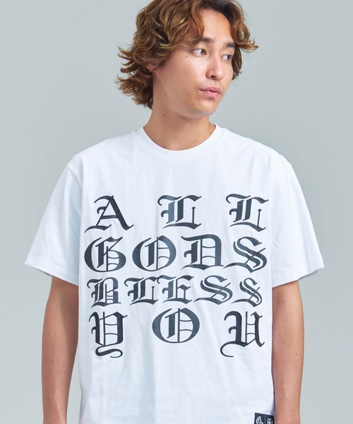 GALLIS ADDICTION(ガリスアディクション)の「GA O.E 刺繍-Print Tee(Tシャツ/カットソー・メンズ・ホワイト/ブラック・M/L)」の1枚目の写真