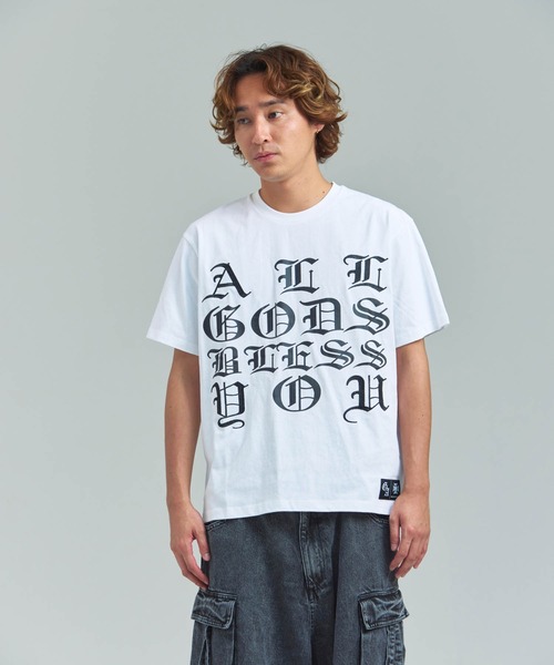 GALLIS ADDICTION(ガリスアディクション)の「GA O.E 刺繍-Print Tee(Tシャツ/カットソー・メンズ・ホワイト/ブラック・M/L)」の4枚目の写真