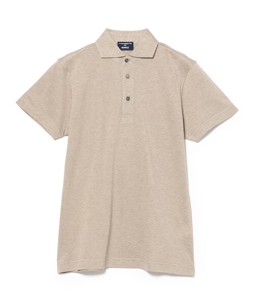 BEAMS F(ビームスエフ)の「【別注】MORGANO / コットン カノコ ショートスリーブ ポロシャツ(ポロシャツ・メンズ・インディゴブルー/ダークブラウン/ベージュ/ネイビー・52/44/46/48/50)」の3枚目の写真