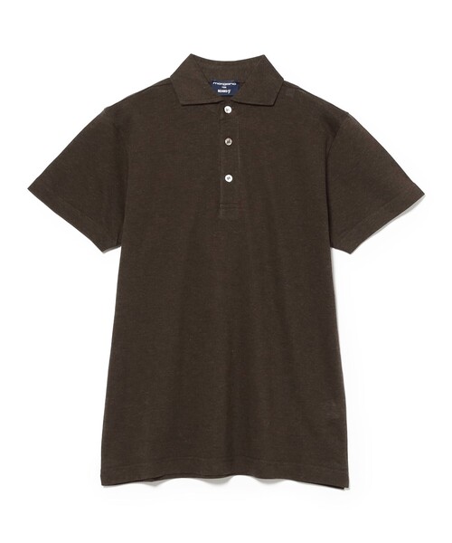 BEAMS F(ビームスエフ)の「【別注】MORGANO / コットン カノコ ショートスリーブ ポロシャツ(ポロシャツ・メンズ・インディゴブルー/ダークブラウン/ベージュ/ネイビー・52/44/46/48/50)」の5枚目の写真