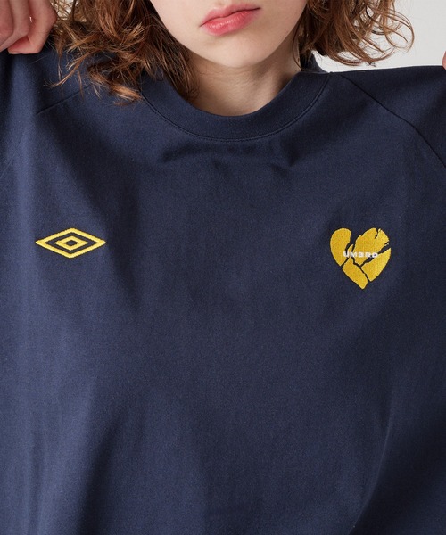 ONCILY(オンシェリー)の「【 UMBRO 】PIPING HEART LOGO T-SHIRT / パイピングハートロゴTシャツ(Tシャツ/カットソー・メンズ・オフホワイト/ブラック/ネイビー・SMALL/LARGE/MEDIUM)」の16枚目の写真