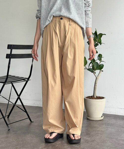 CPCM(シーピーシーエム)の「高機能2タックスラックス(その他パンツ・レディース・グリーン/ベージュ/グレー/ブラック・MEDIUM/LARGE)」の6枚目の写真