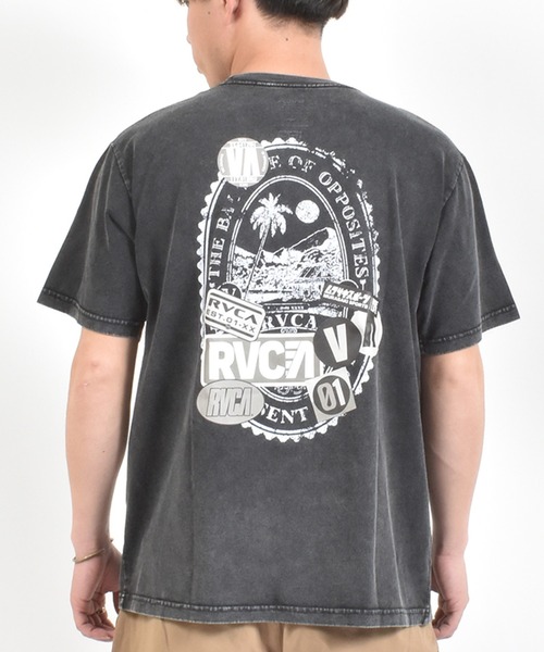 ムラサキスポーツ（ムラサキスポーツ）の「【ムラサキスポーツ限定】MURASAKI ムラサキ × RVCA ルーカ 半袖 Tシャツ BG04AP08（Tシャツ/カットソー・メンズ・ブラック/ホワイト/グレー・S/M/L）」の3枚目の写真