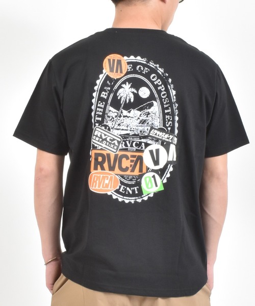 ムラサキスポーツ（ムラサキスポーツ）の「【ムラサキスポーツ限定】MURASAKI ムラサキ × RVCA ルーカ 半袖 Tシャツ BG04AP08（Tシャツ/カットソー・メンズ・ブラック/ホワイト/グレー・S/M/L）」の2枚目の写真
