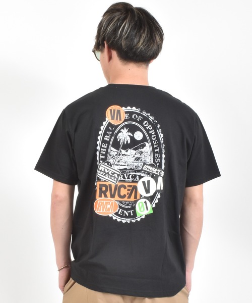 ムラサキスポーツ（ムラサキスポーツ）の「【ムラサキスポーツ限定】MURASAKI ムラサキ × RVCA ルーカ 半袖 Tシャツ BG04AP08（Tシャツ/カットソー・メンズ・ブラック/ホワイト/グレー・S/M/L）」の9枚目の写真