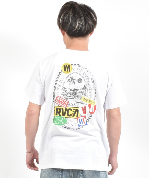 ムラサキスポーツ（ムラサキスポーツ）の「【ムラサキスポーツ限定】MURASAKI ムラサキ × RVCA ルーカ 半袖 Tシャツ BG04AP08（Tシャツ/カットソー・メンズ・ブラック/ホワイト/グレー・S/M/L）」の5枚目の写真