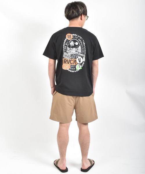 ムラサキスポーツ（ムラサキスポーツ）の「【ムラサキスポーツ限定】MURASAKI ムラサキ × RVCA ルーカ 半袖 Tシャツ BG04AP08（Tシャツ/カットソー・メンズ・ブラック/ホワイト/グレー・S/M/L）」の11枚目の写真