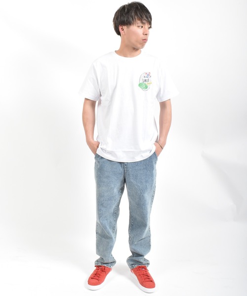 ムラサキスポーツ（ムラサキスポーツ）の「【ムラサキスポーツ限定】MURASAKI ムラサキ × RVCA ルーカ 半袖 Tシャツ BG04AP08（Tシャツ/カットソー・メンズ・ブラック/ホワイト/グレー・S/M/L）」の6枚目の写真