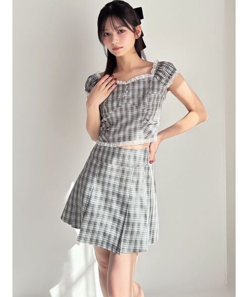RESEXXY(リゼクシー)の「コルセットパフブラウス【セットアップ着用可能】(シャツ/ブラウス・レディース・ブラック/チャコールグレー/ライトグレー・FREE)」の14枚目の写真