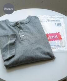 SENSE OF PLACE by URBAN RESEARCH | 『別注』Healthknit×SENSE OF PLACE ヘンリーネックTシャツ(Tシャツ/カットソー)