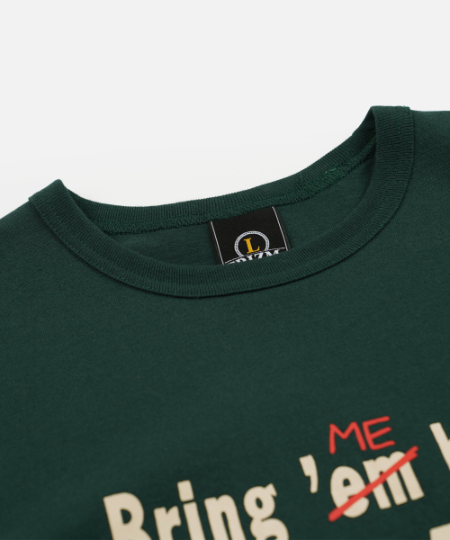 FRIZMWORKS(フリズムワークス)の「BRING ME BACK ALIVE HALF TEE _ GREEN(Tシャツ/カットソー・メンズ・その他・SMALL/MEDIUM/LARGE/X-LARGE)」の3枚目の写真