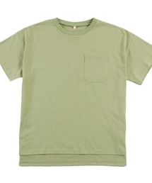【spiritoso】20/-天竺 ポケット付き Uネック Tシャツ(無地)