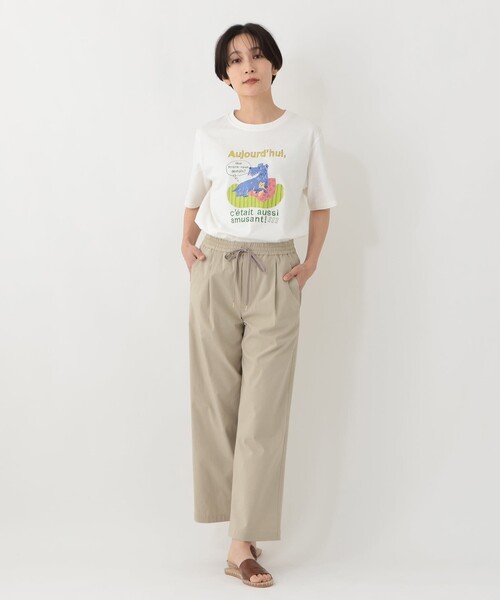 Afternoon Tea（アフタヌーンティー）の「プリントTシャツ/DOG（Tシャツ/カットソー・レディース・オフホワイト/アイボリー・MEDIUM）」の5枚目の写真