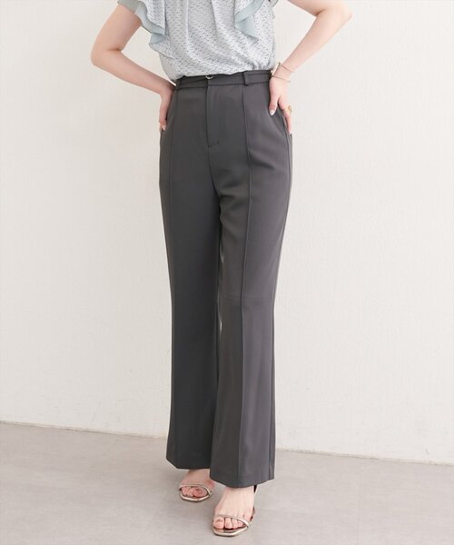 natural couture(ナチュラルクチュール)の「〈osono〉美シルエットハイウエストベルト付きパンツ(その他パンツ・レディース・チャコールグレー/ネイビー/ブラック/アイボリー・MEDIUM/LARGE)」の19枚目の写真