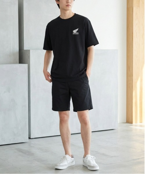 sanrio(サンリオ)の「【HONDA/ホンダ×Sanrio/サンリオ】HONDA×はぴだんぶい コラボ半袖プリントTシャツ(DRY)はぴだんぶい スーパーカブ フロント&バックプリント 半袖Tシャツ / ユニセックス(Tシャツ/カットソー・メンズ・ブラック/ダークグリーン/グレイッシュベージュ/オートミール・LARGE/MEDIUM)」の10枚目の写真