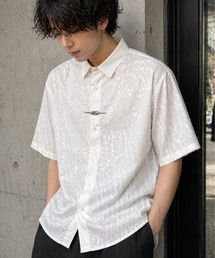 VIBGYOR | 【Bls】 【ZM】【Bling Leads】フックデザイン チャイナドレスシャツ(BL)(シャツ/ブラウス)