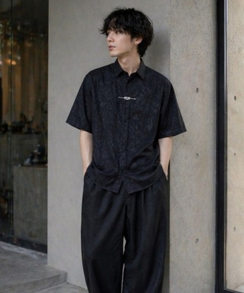VIBGYOR(ヴィブジョー)の「【Bls】 【ZM】【Bling Leads】フックデザイン チャイナドレスシャツ(BL)(シャツ/ブラウス・メンズ・ブラック/ホワイト・LARGE/MEDIUM)」の8枚目の写真