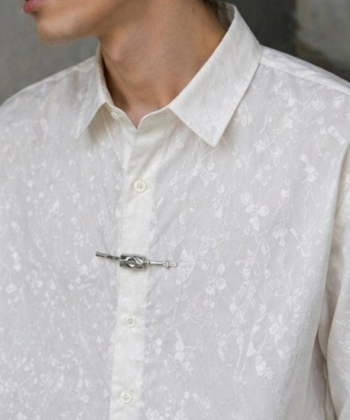 VIBGYOR(ヴィブジョー)の「【Bls】 【ZM】【Bling Leads】フックデザイン チャイナドレスシャツ(BL)(シャツ/ブラウス・メンズ・ブラック/ホワイト・LARGE/MEDIUM)」の14枚目の写真