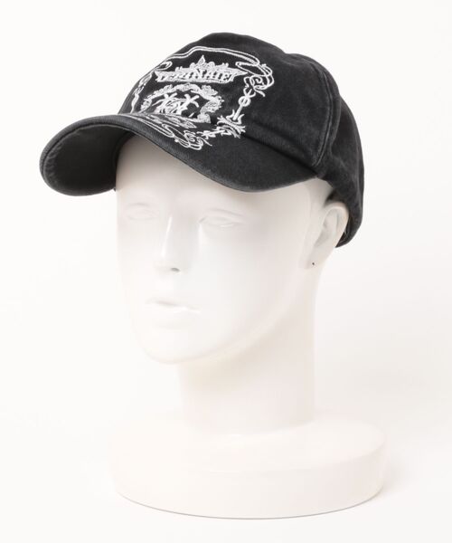 L.H.P(エルエイチピー)の「ERINAIE/エリナイエ/MOON DARKGREY WASH BALL CAP(キャップ・レディース・ブラック・F)」の1枚目の写真