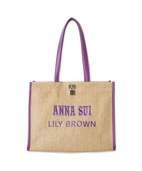 LILY BROWN(リリーブラウン)の「【LILY BROWN×ANNA SUI】バリエーショントートバッグ(トートバッグ・レディース・ブルー/アイボリー/パープル・F)」の17枚目の写真