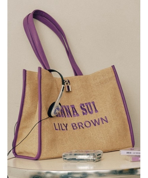 LILY BROWN(リリーブラウン)の「【LILY BROWN×ANNA SUI】バリエーショントートバッグ(トートバッグ・レディース・ブルー/アイボリー/パープル・F)」の3枚目の写真
