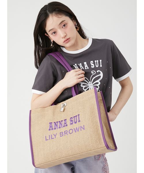 LILY BROWN(リリーブラウン)の「【LILY BROWN×ANNA SUI】バリエーショントートバッグ(トートバッグ・レディース・ブルー/アイボリー/パープル・F)」の20枚目の写真