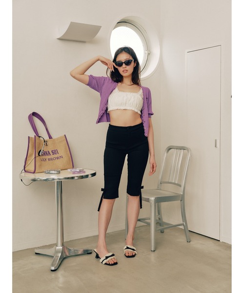 LILY BROWN(リリーブラウン)の「【LILY BROWN×ANNA SUI】バリエーショントートバッグ(トートバッグ・レディース・ブルー/アイボリー/パープル・F)」の5枚目の写真