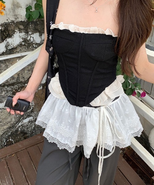 Ritzy(リッツィー)の「花柄レース フリルペチコート(スカート・レディース・C/A/B・FREE)」の4枚目の写真